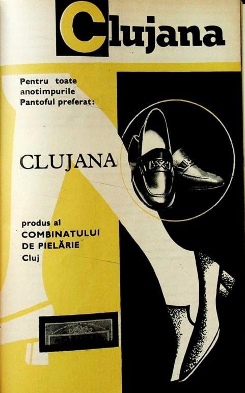 Reclamă la pantofii Clujana 1971 min